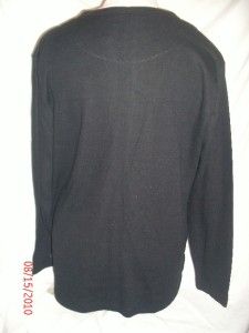 Carolyn Taylor for by Design Black Sweater Mock 2 PC M