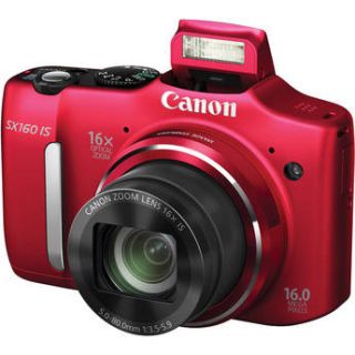 Canon PowerShot SX160 Is Digital Camera Red 013803157239