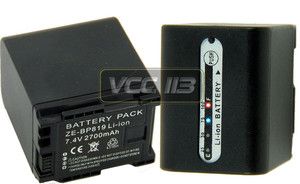 Battery for Canon BP 819 2700mAh VIXIA HF11 HG20 HG21