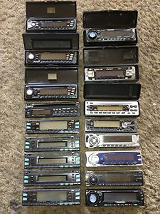 Lot of 17 Car Stereo Faceplates JVC KENWOOD CLARION AND MORE