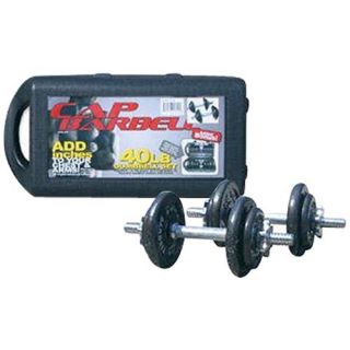 Cap Barbell 40 Pound Dumbbell Set 40 lbs Adjustable New