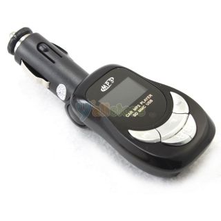 New Car  Player FM Transmitter USB SD MMC Card Reader Black