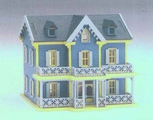 Cape May Cottage House Kit Dollhouse Miniature