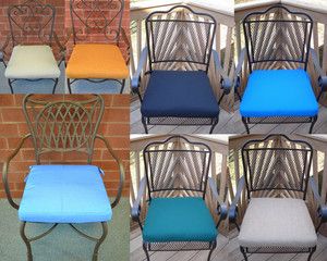 Set of 4 Sunbrella 17 x 17 5 Dining Bistro Chair Seat Cushion