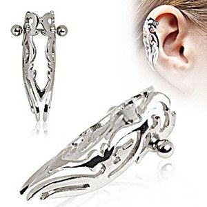 Cartilage Ring Tragus Tribal Logo Helix Cover Piercing Earring