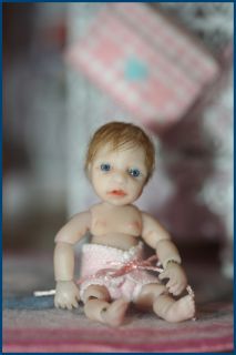 OOAK Baby Very Small BJD 2 1 8 6 cm for Dollhouse or Roombox 1 12th 