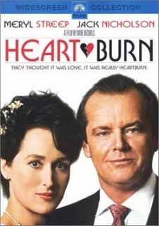 HEARTBURN Meryl Streep, Jack Nicholson DVD New