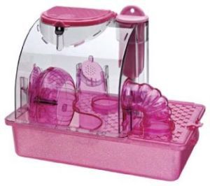 Penn Plax Pink Princess Castle Hamster Gerbil Cage SM