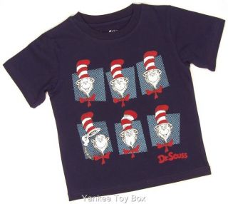 Dr Seuss Cat in The Hat Toddler Boys Navy T Shirt