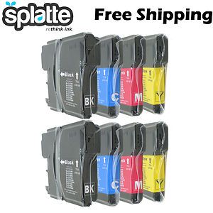 Compatible Ink Cartridges for Brother LC61 2 Black, 2 Cyan, 2 Magenta 