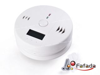 LCD Carbon Monoxide Co Gas Detector Alarm Poisoning Smoke Warning 
