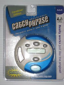 Electronic CATCH PHRASE Game CARABINER Keychain Edition HASBRO