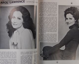 Kenley Players Ohio Sweet Charity Carol Lawrence 1977