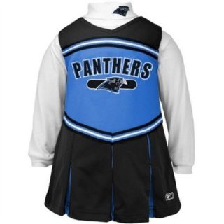 Carolina Panthers Reebok Newborn 2 Piece Cheerleader Dress Sz 3 6 