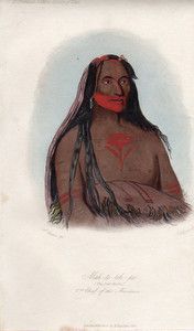 Catlin 1845 H C mAh to Toh PA 2nd Chief of The Mandans