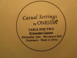 Oneida Casual Stoneware Table for Two Soup Pasta Bowl