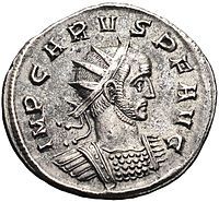 Carus Silvered Antoninianus Providentia Rome Mint Authentic Ancient 