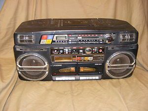 Vintage Lasonic CDX 931 Boombox Radio Cassette Deck CD