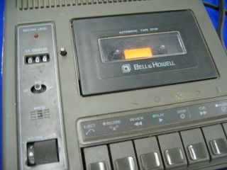Bell Howell 3179A Cassette Tape Recorder Player Pro AC