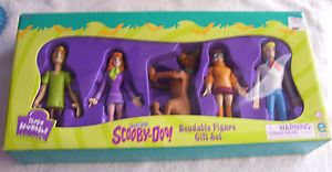 2000 Equity Toys Cartoon Network Scooby Doo Bendable Figure Set