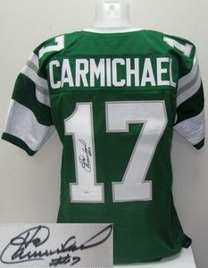 Harold Carmichael Signed Philadelphia Eagles Custom Kelly Green Jersey 