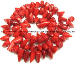 10 19mm Beautiful Red Ocean Coral Capsicum Beads 17