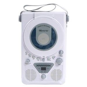   Memorex MC1001 Am FM Shower Radio CD Player with CD Player