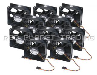 10 Lot New Nidec 92mm Case Fans Fits Dell Systems + More T92C12MS1A7 
