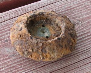   Relics Cannon Ball Frag with Borman Fuse Underplug Cedar Creek