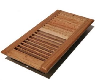 Wall Register Air Vent Cover Grille Flow Louvered Oak