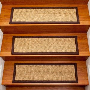   Living 9 x29 Natural Sisal Carpet Stair Treads Set of 17 NEW Sale 3333