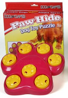  hide dog toy puzzle the paw hide dog toy puzzle has 7 treat or food 