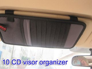 Hot 10 cds sun car visor sets multi organizer folder sun visor