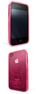 Clear Pink Ladies Slim Cellphone Case for iPhone 4 4S 4th Generation 