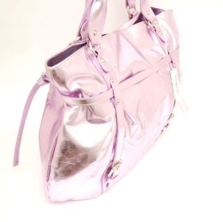 Cavalcanti Italian Leather Large Tote Handbag Lilac