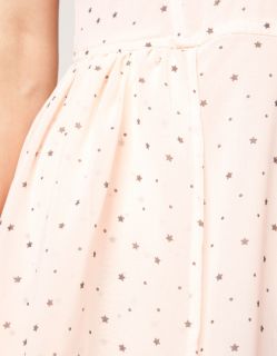 Bershka Zara Star Print Pink Dress Size XS s M L