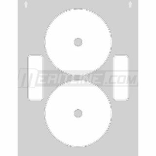   Full Coverage Econo Matte White CD / DVD Labels, 100 Labels, 50 Sheets