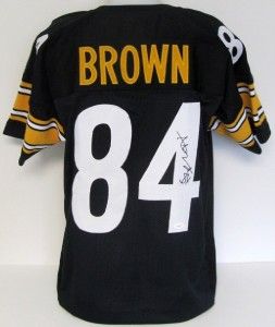 Pittsburgh Steelers Antonio Brown Autographed Black Jersey JSA