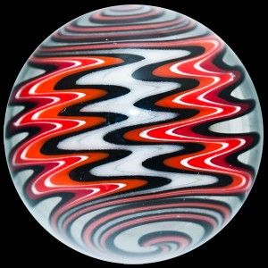 Glass Marble ~ Cajun Glass ~ Rick Carter ~ Wig Wag & Glow in 