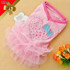   Tulle Dress Dog Cat Clothes Pet Apparel Clothing s 35cm 13 78