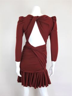 Carven at Socialite Auctions Ret $468 Rust Asymmetrical Drape Dress 11 