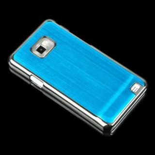 Cerulean Brushed Metal Aluminum Hard Case for Samsung Galaxy S2 II 