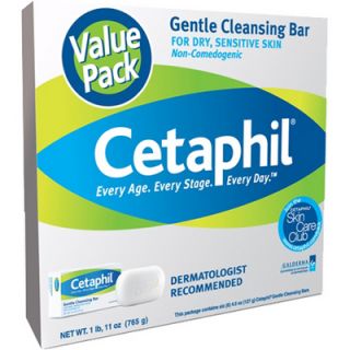 Cetaphil Gentle Cleansing Bar Dry Sensitive Skin 6 PK
