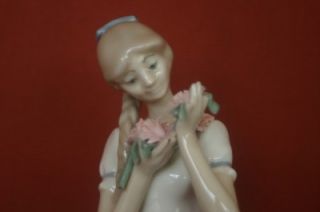 Franklin Mint Cecilia The Carnation Maiden Fine Porcelain