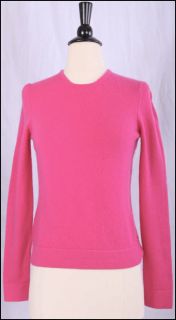SUPPLE* Hot Pink 100% Cashmere Long Sleeve Sweater  