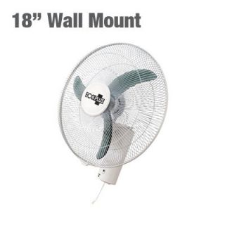   18 3 Speed Wall Mount Oscillating Fan   air mounted ceiling active