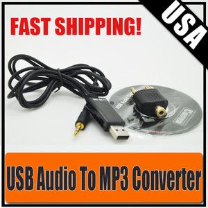 USB 2 0 Easy Audio Capture Portable Tape to PC Cassette to  iPod CD 
