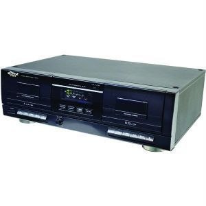 Pyle Pro PT659DU Dual Cassette Deck with  Recording Works with PC 