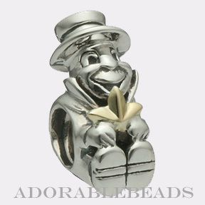 Authentic Chamilia Silver 14k Jiminy Cricket Bead