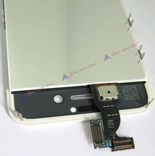 White LCD Display Glass Touch Digitizer Assembly for iPhone 4S 4GS 